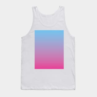 Blue Lavender Pink Ombre Fade Sunset Gradient Tank Top